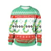 Heren Sweaters Mannen Dames Sneeuwman Sneeuwvlokken Lelijke Kerst Sweater Unisex Crewneck Sweatshirt 3D Grappige Gedrukt Herfst Winter Xmas Jumpers