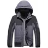 Varsanol Mens Outdoor Jackets Kläder Hooded Vattentät Parkas Skrapfasta Tjocka Multi-Pocket Windbreaker Jackor för män 5xl 210601