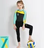 Costume da bagno termico per bambini da 2,5 mm per tenere al caldo il costume da bagno lungo per bambini Muta da sub in neoprene per bambini Nuoto Snorkeling