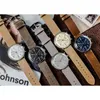 ألمانيا باوهاوس النمط الميكانيكي كرونوغراف ساعة Stainls Steel Vintage Simple Wrist Watch292b