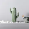 Ornamenti di cactus in ceramica creativa in stile nordico Soggiorno Simulazione decorativa da tavolo Figurine di piante verdi Decorazione domestica