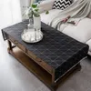 Now coffee table cloth dining tablecloth cotton linen TV cabinet cover cloth multi-purpose cover pocket design tassel