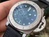 Luxe horloge Pam984 vs Rvs Case 47mm PET Hars Fiber Doek Belt Automatische Beweging Sapphire Scratch Proof Mirror Ty