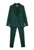 Spodnie robocze Garnitury Ol 2 Piece Set dla Kobiet Biznes Wywiad Garnitur Zestaw Uniform Smil Blazer i Pencial Pant Office Lady Suit 211007
