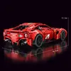 Bloco de construção de carros de corrida esportiva Red F12 T5001 1782pcs Carros de alta tecnologia Série especialista conjunto de modelos de modelo montagem Bricks DIY Birthday Toys Gifts Christmas Gifts