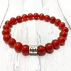 MG1380 STRAND Design Aries Zodiac Charme Stack Bracelet Natuurlijke carneliaanse citrienarmband Tiger Eye Spiritual Balance Pols Sieraden