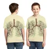 T-shirt da uomo Tree Lungs Maglietta da uomo DONNA T-shirt con stampa all-over Ragazzo Manica corta Ragazza Top Tee Abbigliamento