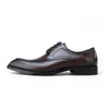 Echtes Leder Lace Up Dress formale Schuhe Chef Elegante Spitz-geschäftsbüro Oxford-Gents Anzug Soziale Schuhe für Männer D11