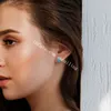 Irregular Natural Aquamarine March Birthstone Prong Set Stud Earrings For Women and Girls Gold Plated Genuine Raw Rough Blue Quartz Crystal Gemstone Studs Earring