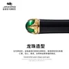 Penne gel JINHAO LuxuryTexture Carving Dragon King Gemma verde/rossa Forniture per ufficio orientali Cancelleria Penna roller per calligrafia