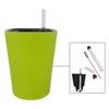 PP Self Watering Planters Blomsterkrukor Inomhus med vattennivåindikatorer 210712