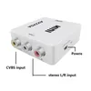 Mini RCA AV to VGA Video Connectors AV2VGA Converter Adapter with 3.5mm Audio for TV PC DVD Monitor More Stock AV2HDMI VGA2HDMI HDMI2AV