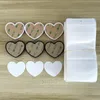 Sublimation Blank heart style cell phone holder Plastic Stand With Metal insert heat trasnfer printing grip bracket