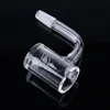 Nails For Smoking Accessories Fully Weld Seamless Quartz Banger Beveled Edge 10 14 mm Male Joint 45 90 Degree Bangers Nail 2mm Thick Glass Bongs