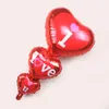 Seni seviyorum Kalp Alüminyum Folyo Balonlar Parti Dekorasyon Düğün Yıldönümü Sevgililer Doğum Günü Partisi Helyum Balon Süslemeleri Romantik Hediye JY0936