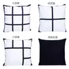 Classic Single Side Sublimation Lattice Cushion Cover Blank Pillow Case White Checkered Pillowcover Festival Party Gift 5016 Q2