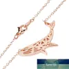 Stainless Steel Animal Necklaces For Women Daily Jewelry Fashion Whale Shape World Map Wave Necklace Gold Collier Factory price expert design Quality Latest