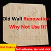 Bakgrundsbilder Wood Grain Wall Stickers Självhäftande tredimensionell dekoration Nuoying Foam Bakgrund TV Bakgrund Heminredning