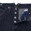 Vertikala Stripes Denim Byxor Mens Pinstripe Baggy Jeans Casual Loose Straight-Benbyxor Män G0104