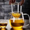 Infusore per tè in vetro Pentola per Kung Fu cinese resistente al calore Puer Bollitore per caffè Caffettiera per ufficio 500 ml 210724