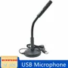 Flexible Desktop USB Microphone with PC Laptop Mac PS4 Microphones Gooseneck Design Compatible USB Rechargeable Meeting online study use