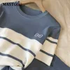 MASTGOU Brief Druck Sommer Frauen T-shirt Trainingsanzüge Kurzarm Frauen Pullover Top T-shirt + Bleistift Hosen Anzüge Zwei stück Y0625