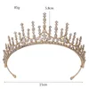 FORSEVEN Handmade Gold/Silver Color Shining Crystal Tiaras Crowns Headbands Bride Noiva Wedding Party Hair Jewelry Accessories