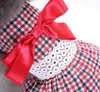 Polka Dots Dog Pet Princess Dress Skirt com Big Bow Design Cat Puppy vestidos de roupa Dinner Drnbi5626433