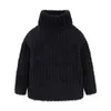 Mudkingdom tjejer tröja höst vinter långärmad sold mode turtleneck barn tröja för kabel stickning varma kläder 210615