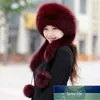 Lmitation Chapeau De Fourrure Chapeau De Neige Automne Hiver Imitation Fourrure Chapeau Écharpe Un Corps Chaleur Femmes Nouveau Polyvalent Fille Extérieur Blanc Prix Usine Conception Experte Qualité Dernière