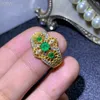 Küme halkaları taç yeşil zümrüt değerli değerli taş yüzüğü kadın takı 925 sterlin gümüş doğal gerçek mücevher kız doğum günü nişan hediyesi