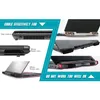 US Stock Padów Laptopa Cooler wentylator z wyświetlaczem temperatury, szybki chłodzenie, detekcja automatycznego temperatury, 13 prędkości wiatru, idealny do gier laptopa Nintendo A10