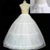 Wysokiej jakości białe 3 obręcze halka z poślizgnięciem Crinoline Underskirt na sukienkę ślubną suknię ślubną Petticoat