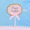 Cupcake Birthday Cake card Blank Cupcake Flag inserimento Decorazione per la festa Segni alimentari colorati Forniture per la cottura 5 pz / lotto T2I53185