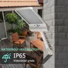 56LED solaire capteur de mouvement applique murale extérieure réverbère avec télécommande étanche jardin réverbères luminosité réglable