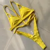 Nowy 2021 Sexy Micro Stringi Bikini Kobiety Swimsuit Swimsuit Swimwear Dwa Kawałki Bikini Zestaw Sznur Bandaż Bather Kąpiel SwimX0523