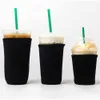 3Pcs/set Reusable Neoprene Iced Coffee Cup Sleeve Insulator Sleeves 13 Colors Cup Holder For 16oz 32oz Cold Drink Beverages