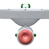 NXY Tazza per masturbazione Gatto Verde Indossa una divertente tazza per aereo elettrico Vibrazione telescopica Autocontrollo Prodotto maschile adulto X01087102148