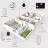 Tuya Gsm 4G WiFi Wireless Home Einbrecher System Mit Kamera Rauch Gas Detektor Tür Sensor Sirene Alarm Zubehör