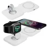 Caricabatterie wireless veloce magnetico Qi pieghevole 2 in 1 per caricatore dual core con magnete Iwatch Stazione di ricarica da 15 W