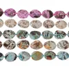 Natursten Blå Brun Rosa Ocean Jaspers Faceted Slice Slab Nugget Agates Druzy Loose Gem Strand Pärlor för DIY smycken