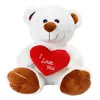 Coeur ours noeud papillon en peluche poupée dessin animé mignon cadeau en peluche saint valentin jouets en peluche 25cm RRD12244