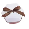 Kraftpapier Geschenkverpackung Verpackungstasche Klar PVC Fenster Geburtstag Geschenke Schachtel präsentiert Hochzeits Süßigkeiten Geburtstagsfeier Kuchenboxen mit Band xg0177