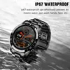 LIGE Moda Smartwatch Bluetooth Chiamata Sport Men039s Orologio Monitoraggio della frequenza cardiaca Controllo musicale Impermeabile Smart Man4136198