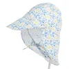 14 stijlen UV-bescherming zon hoed unisex pasgeboren baby peuter kind baby jongens meisjes zomer strand hoofddeksels outdoor emmer cap katoen