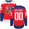 Cekob World Cup of Hockey Czech Republic Team Jersey David Krejci Tomas Hertl Frolik Voracek Sobotka Kempny Pastrnak Wch Hoceky Jerseys