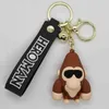 Клавичные варианты Creative Cartoon Glue Droping Gorilla Coll Key Pendate Bag Accessories подарок