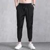 2020 moda uomo pantaloni casual pantaloni dritti pantaloni alla caviglia pantaloni maschili pantaloni sportivi in vita elastica Y0927