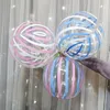 Luminose corde pallonne Luci da 20 pollici di stampa a palloncini trasparenti con palo da 70 cm da 3 metri LED String a corda di nozze Decorazioni per feste di nozze vacanze