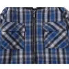 メンズジャケットブルー格子縞のサンディング偽のツーピースフード付きシャツ特大のハイストリートインQuanlityジャケット女性冬